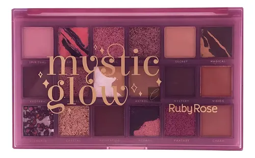 Paleta 18 Sombras Mystic Glow Ruby Rose Original