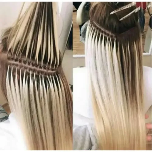 Extensiones X Unidad De Cabello Pelo Natural 40cm Con Color