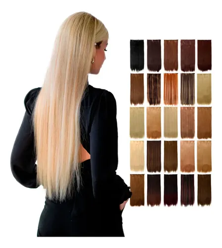 Extensión Cortinas De Pelo Simil Natural Lacio 65cm