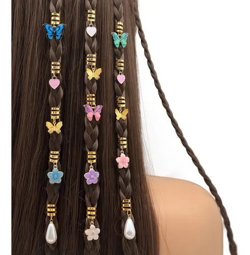 Kit De 20 Accesorios Para Cabello, Anillos Y Adornos