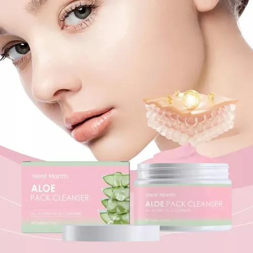 Crema Limpiadora Calmante De Aloe Vera .