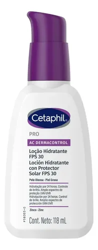 Loción Hidratante FPS 30 PRO AC Dermacontrol Cetaphil para Piel con Tendencia Acnéica x 118 Ml