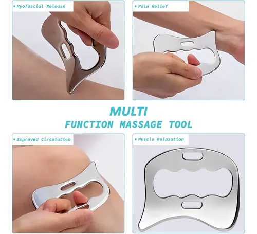 Raspador Muscular De Acero Inoxidable, Herramienta Gua Sha