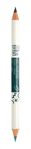 Avon Color Trend Lapiz Delineador Dual Para Ojos Color Negro/Turquesa Efecto Mate