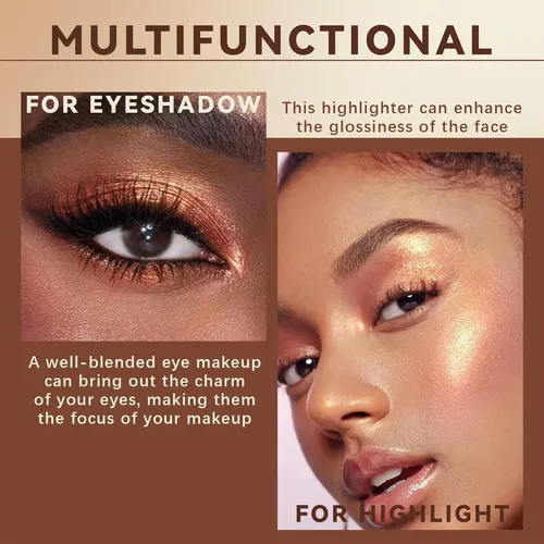 Paleta De Sombras Brillantes Metálicas Duochrome Marca X