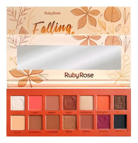 Ruby Rose Paleta 14 Sombras De Ojos Falling Leaves Color
