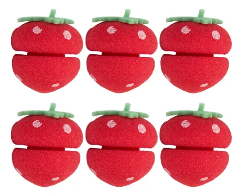 6pcs Bolas De Espuma Suave Esponja Rizador De Pelo Rodillos
