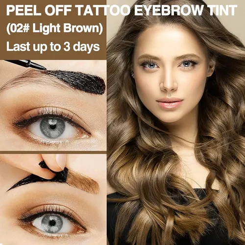 Gel De Color Para Cejas Tipo Tatuaje A Prueba De Agua Light