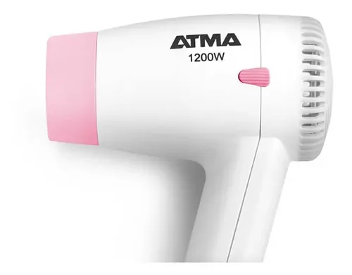 Secador De Pelo Atma Sp8904np 1200w 2 Velocidades Color Blanco/Rosa