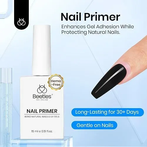 Beetles Gel Polish Set Base Coat Top Coat Deshidratador