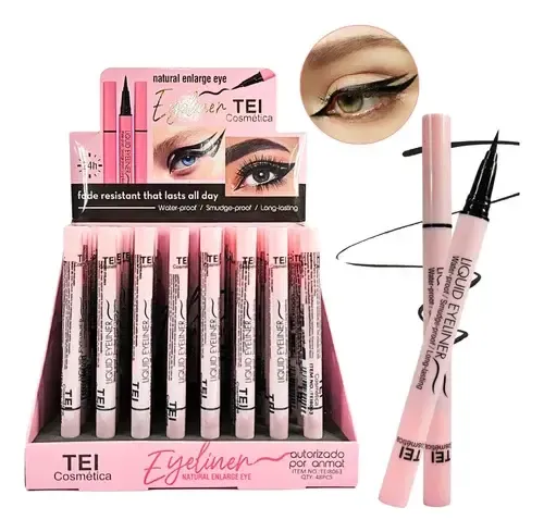 Delineador De Ojos Waterproof Liquid X12 Tei Cosmetica
