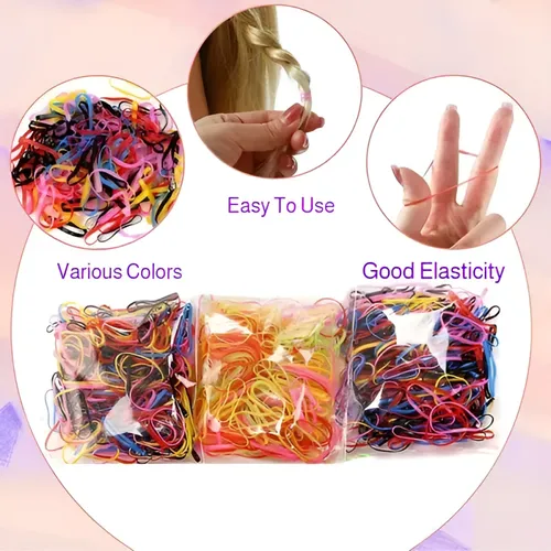 * Set 895 Accesorios For El Cabello Con Ligas Y Broches *