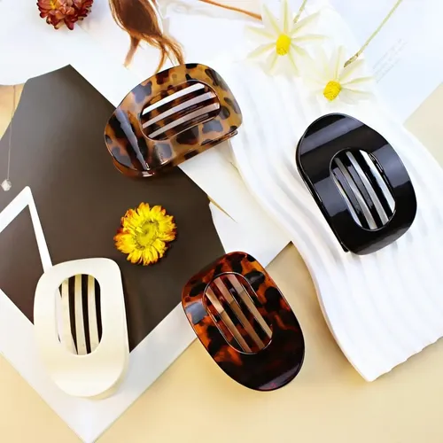//4 Pieces Of Hair Clips, Flat Clips For The//