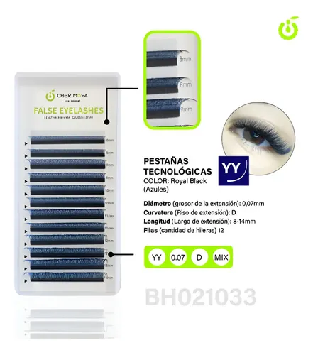 Pestañas Tecnologicas Yy 0.07d Mix 7-13mm Pestañas Cherimoya