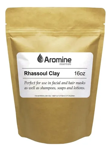 Máscara De Arcilla En Polvo Aromine Aromine Rhassoul, 473 Ml