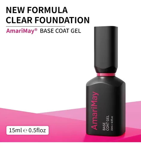 Base Coat Gel Amarimay 15 Ml Para Uñas En Gel