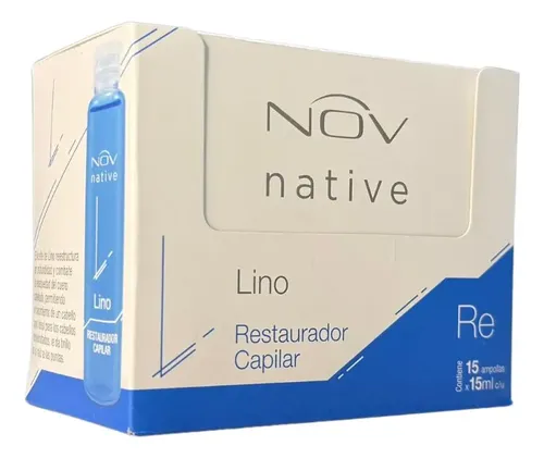 Ampollas Nov Aceite De Lino Reparador Capilar X 15u