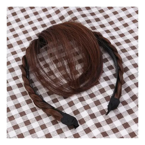 Pelucas Sintéticas Con Flequillo De Diadema Ajustable Para Y