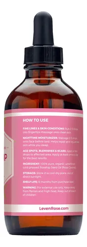 Aceite De Semilla De Rosa Mosqueta Leven Rose 120 Ml Para Hi