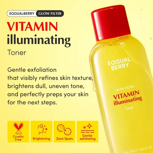 -tónico Facial Iluminador Con Vitamina C Eqqqual Berry 150ml