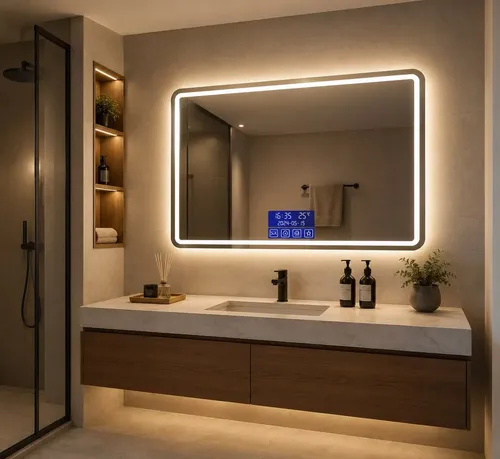 Espejo Led Multifuncional Baño Tactil Bluetooth Desempañador