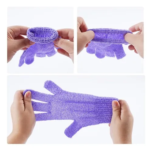 Guantes Exfoliantes 10 Pares Doble Cara Belleza Spa Masaje