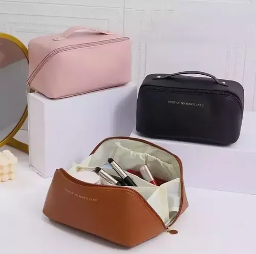 Neceser Portacosmetico Maquillaje Viaje Impermea Simil Cuero