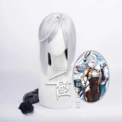 Genshin Impact Shenhe Peluca Largo Pelo 80cm