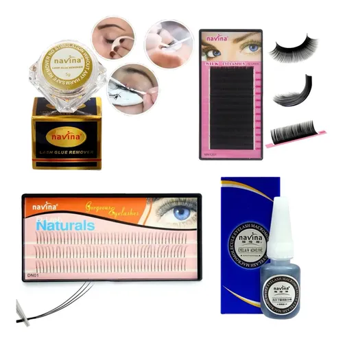 Kit Insumos Basico Lashista Inicial Extensiones De Pestañas