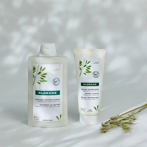 Shampoo Klorane Leche de Avena Vegano Libre de Sulfatos 400ml