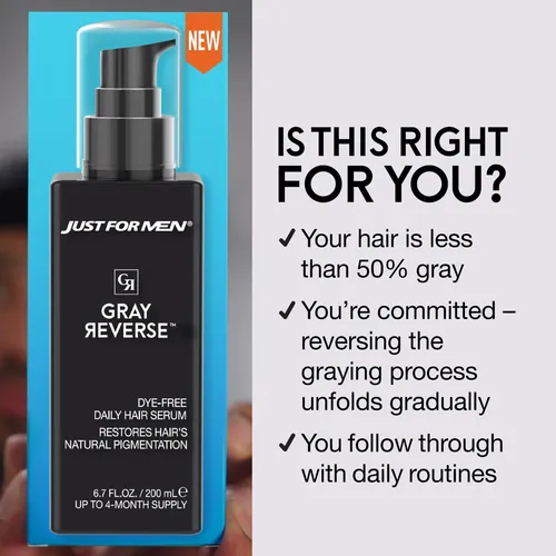 Just For Men Serum Gris Diario Péptidos 6.7oz