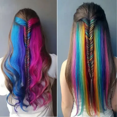 Extensores De Pelo Con Broches Para Fiestas De Colores, 13 U