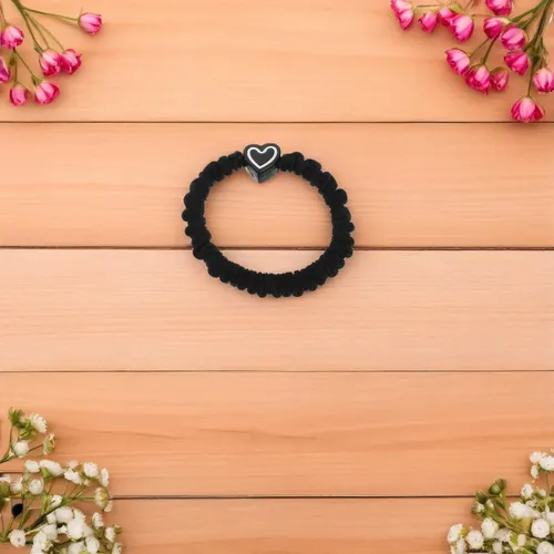 5 Units Of St. Mary’s Heart Shaped Hair Ties