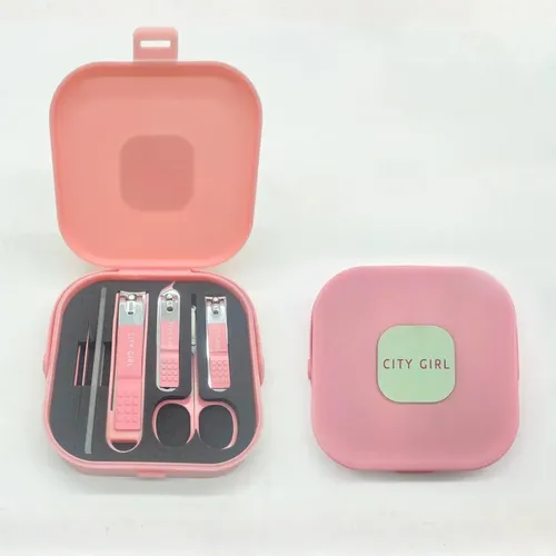 Set De Manicura Y Pedicura City Girl Portátil Con Estuche
