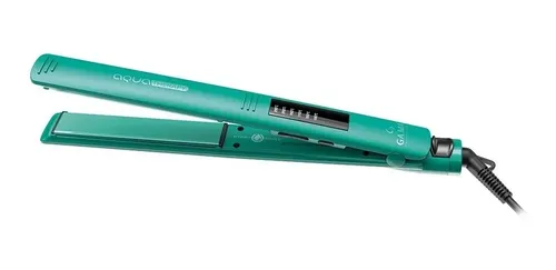 Alisadora Gama Elegance Led Aqua Therapy Control Temperatura Color Verde Turquesa