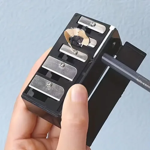 4× Sacapuntas De Maquillaje De Doble Orificio Con