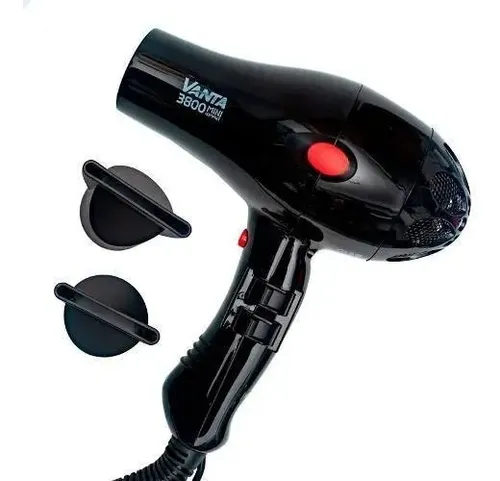 Vanta 3800 Mini Compact Secador Pelo Profesional 1800w Rojo Color Negro