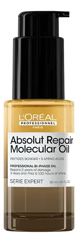 Aceite Loreal Absolut Repair Molecular Oil Capilar X 30ml