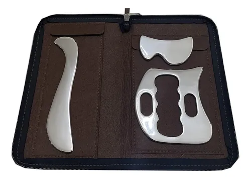 Herramienta Gua Sha Acero Inox Para Masajes Y Dolor
