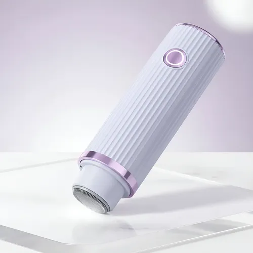 Depiladora Eléctrica Morada Uso Húmedo Inalámbrica 1.5v