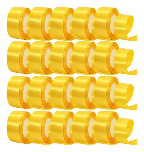20 Rollos De Listón Decorativo De 4 Cm De Ancho, Largo 45 M