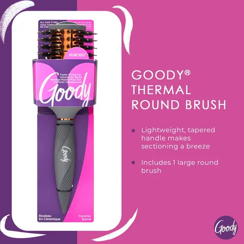 Cepillo Térmico Redondo Goody Large Para Todo Tipo De Cabell