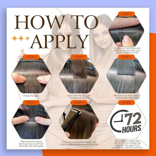 Extensiones De Cabello Con Cinta Full Shine 25 Cm Rubio