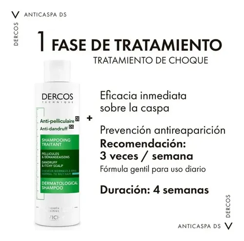 Dercos Shampoo Anticaspa Vichy 200 ml.