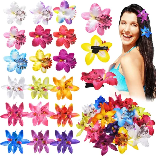 Pinza Para El Pelo Con Forma De Flor Jexine Hawaiian Artific