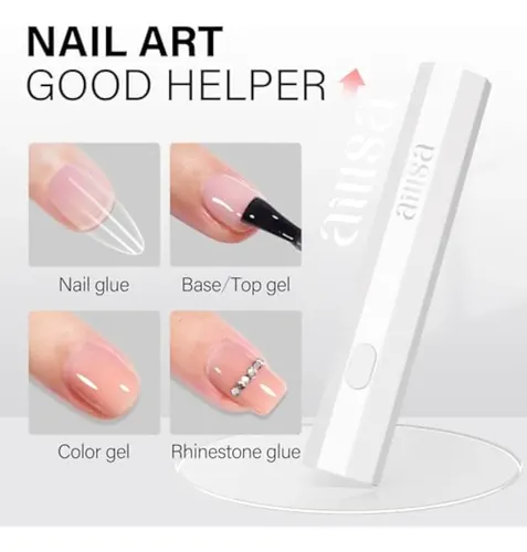 Aillsa Mini Luz Uv Para Uñas, Lámpara Led De Mano