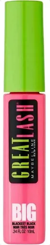 Máscara De Pestañas Great Lash Big Maybelline Blackest black