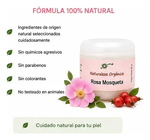 Crema Artesanal De Rosa Mosqueta