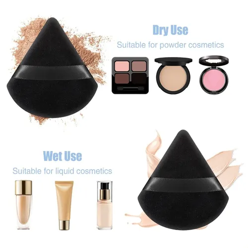 Esponja De Maquillaje Powder Puff Face Con Forma De Triángul