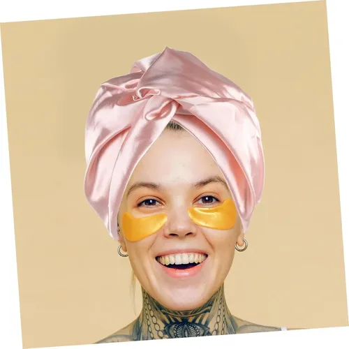 Gorro De Seda Imitada Para Dormir Mujer, Baño, Ducha Portáti